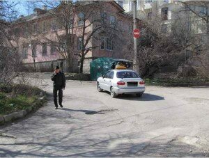 Новая кормушка для ГАИ на ул.Ломоносова