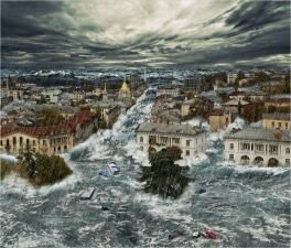 На Севастополь обрушилось цунами